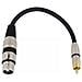 Cavo adattatore Xlr (f) / rca (m) 0.2m Bk - Foto miniatura 1
