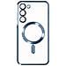 Cover Magsafe Per Samsung S23 Plus Con Protezione Fotocamera Trasparente / Blu - Foto miniatura 1
