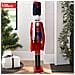 Soldato Schiaccianoci Di Natale In Legno Altezza 106 Cm Decorazioni Natalizie - Foto miniatura 1