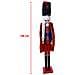 Soldato Schiaccianoci Di Natale In Legno Altezza 106 Cm Decorazioni Natalizie - Foto miniatura 2