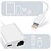 Adattatore Lightning A Ethernet + Lightning Carica E Connessione Internet Bianco - Foto miniatura 2