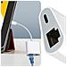 Adattatore Lightning A Ethernet + Lightning Carica E Connessione Internet Bianco - Foto miniatura 5