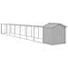 Pollaio Area Corsa Grigio Chiaro 117x813x123 Cm Acciaio Zincato - Foto miniatura 4
