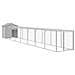 Pollaio Area Corsa Grigio Chiaro 117x813x123 Cm Acciaio Zincato - Foto miniatura 1