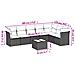 Set Divani Da Giardino Con Cuscini 8 Pz Nero In Polyrattan - Foto miniatura 2