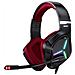 Cuffie Gaming 7.1 Blitz Microfono A Cancellazione Del Rumore Suono Surround, Illuminazione Led Rgb, Rosso - Foto miniatura 1