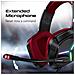 Cuffie Gaming 7.1 Blitz Microfono A Cancellazione Del Rumore Suono Surround, Illuminazione Led Rgb, Rosso - Foto miniatura 3