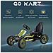 Go Kart a Pedali per Bambini da 3-6 Anni con Sedile Regolabile e Freno a Mano, Verde - Foto miniatura 6