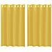Tende In Voile Con Occhielli 2 Pz Giallo - Foto miniatura 2