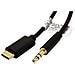 12033218 cavo audio 3 m 3.5mm USB tipo-C Nero - Foto miniatura 3
