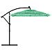 Ombrellone Giardino Con Palo In Acciaio Verde 246x246x230 Cm - Foto miniatura 3