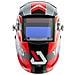 YT-73921 maschera e casco da saldatura Welding helmet with auto-darkening filter Nero, Rosso, Argento - Foto miniatura 3