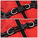 Cappotto Cani Imbracatura Impermeabile Riflettente Rosso L32 - Foto miniatura 9