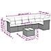 Set Divani da Giardino 7pz con Cuscini Grigio Chiaro Polyrattan - Foto miniatura 3