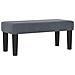Letto Box Spring con Materasso & Panca Grigio Scuro 90x190 cm Velluto - Foto miniatura 6