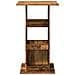 Tavolo Bar Portaoggetti Legno Antico 60x60x102cm in Multistrato - Foto miniatura 4