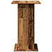 Tavolo Bar Portaoggetti Legno Antico 60x60x102cm in Multistrato - Foto miniatura 5