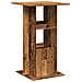 Tavolo Bar Portaoggetti Legno Antico 60x60x102cm in Multistrato - Foto miniatura 6