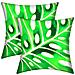 Set Di 2 Copricuscini 40x40 Cm Design Monstera - Foto miniatura 5