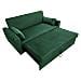 Mattdivano Letto A 2 Posti In Velluto Verde - Foto miniatura 4