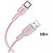 Cavo Soft Usb-a - Usb-c 1,5m - Rosa - Foto miniatura 3