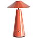 Lampada Da Tavolo Senza Fili A Led Apayao Con Dimmer Metallo Rosso - Foto miniatura 2