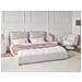 Letto Ad Acqua Tessuto Bajonna 180 X 200 Cm Beige - Foto miniatura 1