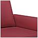 Set di Divani 2 pz con Cuscini Rosso Vino in Similpelle - Foto miniatura 6