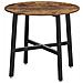 ROUND TABLE Tavolo rotondo in acciaio marrone rustico 80x75 cm - Foto miniatura 1