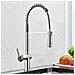 Rubinetto per lavello da cucina, Blackswan, tipo M363, modello nichel opaco, con doccia mobile a 2 modalità, misura 52 cm - Foto miniatura 4