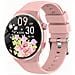 Smartwatch Con Chiamata Bluetooth, Monitoraggio Frequenza Cardiaca E Sonno, Compatibile Con Huawei, Samsung, Apple, Garmin Pink - Foto miniatura 1