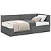 Struttura Letto Angolare con Materasso 2 pcs Grigio Velluto - Foto miniatura 1