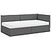 Struttura Letto Angolare con Materasso 2 pcs Grigio Velluto - Foto miniatura 4