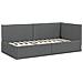 Struttura Letto Angolare con Materasso 2 pcs Grigio Velluto - Foto miniatura 6