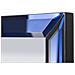 Specchio Da Parete Berlino Rettangolare Con Cornice Specchio Blu 49x143,5 Cm - Foto miniatura 4
