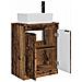 Mobile da bagno con lavabo Legno antico 54 x 35 x 83 cm - Foto miniatura 4
