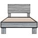 Struttura letto con testata Sonoma grigio 80 x 200 cm - Foto miniatura 4