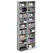 Mobile per CD 2 pz Sonoma grigio 33 x 23,5 x 175 cm - Foto miniatura 3