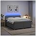 Letto box spring con materasso Grigio Chiaro 140 x 190 cm - Foto miniatura 2