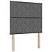 Letto box spring con materasso Grigio Scuro Singolo Tessuto - Foto miniatura 4