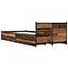 Struttura letto con testata con ruota Legno antico 80 x 200 cm - Foto miniatura 4