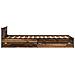 Struttura letto con testata con ruota Legno antico 80 x 200 cm - Foto miniatura 7
