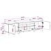 Mobile TV LED a 5 pezzi Rovere Sonoma Legno ingegnerizzato - Foto miniatura 6