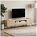 Mobile TV LED a 5 pezzi Rovere Sonoma Legno ingegnerizzato - Foto miniatura 9