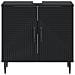 Armadio per Lavabo da Bagno HAARLEM Nero 59,5 x 31,5 x 59 cm - Foto miniatura 4
