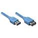 ICOC U3-AA-005-EX - Cavo Prolunga USB 3.0 A maschio / A femmina 0,5 m blu - Foto miniatura 1
