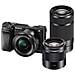 Alpha 6000 Noir + 16-50 + 55-210 + 50mm Garanti 3 Ans + Sd 4 Go + Sac - Foto miniatura 1