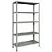 Eurokit Scaffale Metallo 100x40x186 Cm Grigio - E500g - Foto miniatura 1