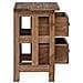 Comodino in Legno Massello di Mogano 40x30x51 cm - Foto miniatura 5