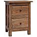 Comodino in Legno Massello di Mogano 40x30x51 cm - Foto miniatura 1